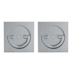 Ручка поворотная Armadillo (Армадилло) для раздвижных дверей SH.QUADRO55.BK8х2 MWSC-33 итальянский тисненый