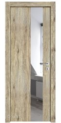 Дверь межкомнатная DO-504 Рустик натуральный/Зеркало