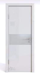 Дверь DO-501/1 Белый глянец/Снег Скидка 50 %!