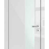 ШИ дверь DO-604 Серый глянец/Снег