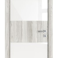 Дверь межкомнатная DO-508 Айс/стекло Белое