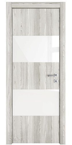 Дверь межкомнатная DO-508 Айс/стекло Белое