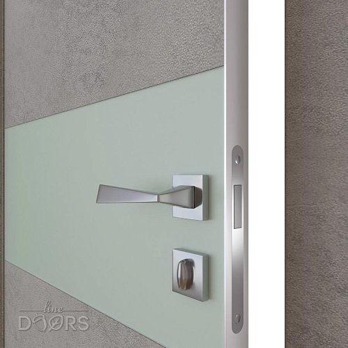 ШИ дверь DO-601 Бетон светлый/Снег