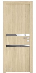 Дверь межкомнатная DO-513 Дуб светлый/Зеркало