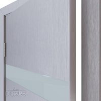 ШИ дверь DO-602 Металлик/стекло Белое