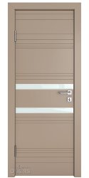 Дверь межкомнатная DO-515 Латте софт/стекло Белое