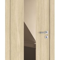 ШИ дверь DO-610 Дуб светлый/зеркало Бронза