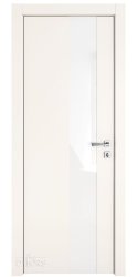 Дверь межкомнатная DO-504 Сливки/стекло Белое Дверь межкомнатная DO-504 Сливки/стекло Белое