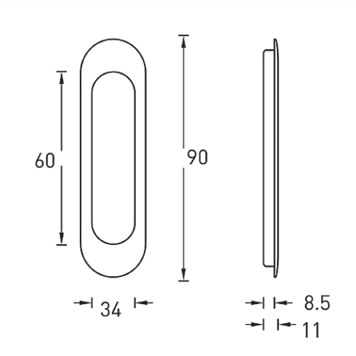 Ручка-купе A-K02-V0I матовое золото