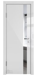 Дверь межкомнатная DO-507 Серый глянец/Зеркало