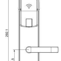 Электронный гостиничный замок HSU-9936-G