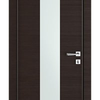 Дверь межкомнатная DO-510 Венге горизонтальный/Снег