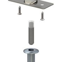 Упор магнитный автоматический скрытый FANTOM PREMIUM FNT0009