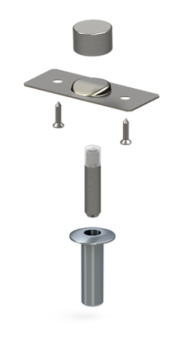 Упор магнитный автоматический скрытый FANTOM PREMIUM FNT0009