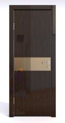 Дверь DO-509 Венге глянец/зеркало Бронза Скидка 50 %!