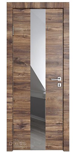 ШИ дверь DO-610 Лофт темный/Зеркало