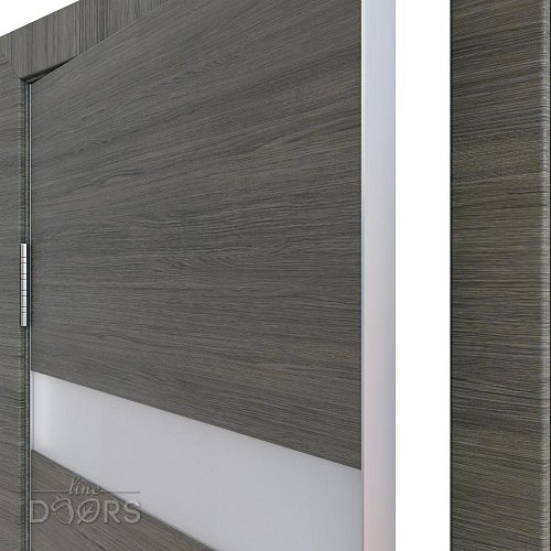 ШИ дверь DO-602 Ольха темная/Снег
