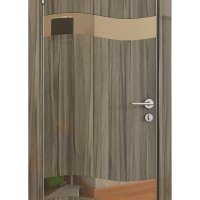 Дверь межкомнатная DO-503 Сосна глянец/зеркало Бронза