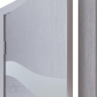 Дверь межкомнатная DO-503 Металлик/Снег