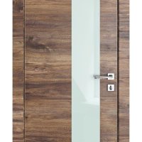 ШИ дверь DO-604 Лофт темный/стекло Белое