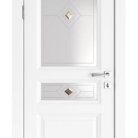 Дверь межкомнатная DO-SOFIA1 Белый бархат