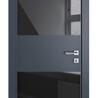 Дверь межкомнатная DO-508 Мэджик ПЭТ/стекло Черное