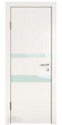 ШИ дверь DO-612 Белый ясень/стекло Белое
