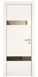Дверь межкомнатная DO-502 Сливки/зеркало Бронза Дверь межкомнатная DO-502 Сливки/зеркало Бронза