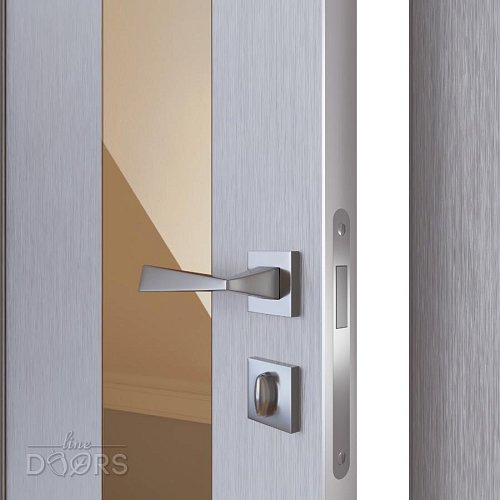 Дверь межкомнатная DO-504 Металлик/зеркало Бронза