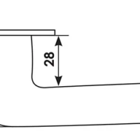 Дверная ручка NC-6 CAFFE