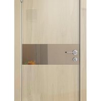 Дверь межкомнатная DO-509 Анегри светлый/зеркало Бронза