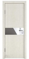 ШИ дверь DO-609 Белая лиственница/Зеркало