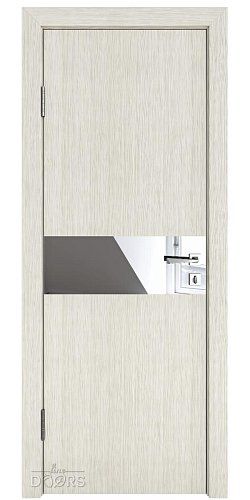 ШИ дверь DO-609 Белая лиственница/Зеркало