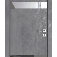 Дверь межкомнатная DO-502 Бетон темный/Зеркало