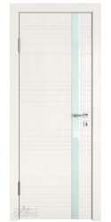 Дверь межкомнатная DO-514 Белый ясень/стекло Белое