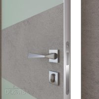 Дверь межкомнатная DO-508 Бетон светлый/Снег