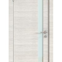 ШИ дверь DO-607 Ива светлая/стекло Белое