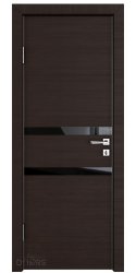 ШИ дверь DO-613 Венге горизонтальный/стекло Черное