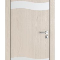 Дверь межкомнатная DO-503 Ясень капучино/Снег
