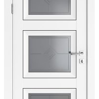 Дверь межкомнатная DO-DEKANTO 3 Белый бархат