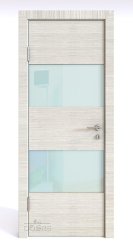 ШИ дверь DO-608 Ива светлая/стекло Белое