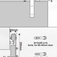 Раздвижная система Loft 1 (Крепление сбоку)