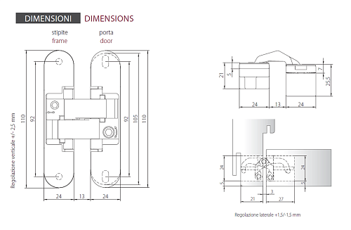 Петля скрытая HH-4 SN