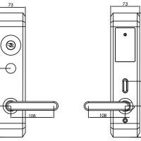Электронный гостиничный замок HSU-9938-S