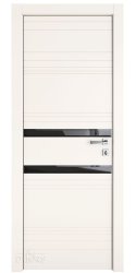 Дверь межкомнатная DO-515 Сливки/стекло Черное Дверь межкомнатная DO-515 Сливки/стекло Черное