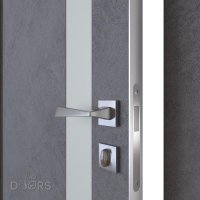 ШИ дверь DO-607 Бетон темный/Снег