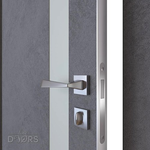 ШИ дверь DO-607 Бетон темный/Снег