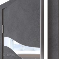 ШИ дверь DO-603 Бетон темный/Зеркало