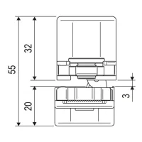 Петля скрытая HH-24 SC