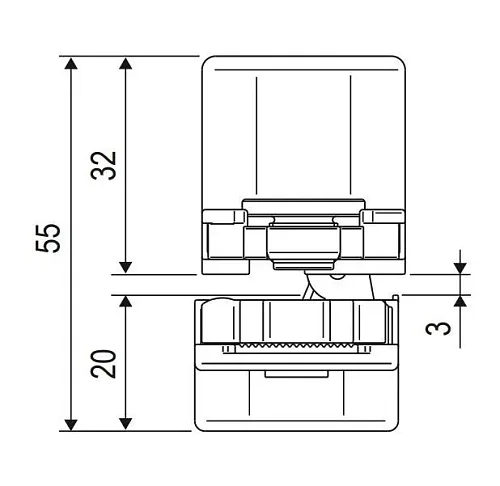 Петля скрытая HH-24 SC